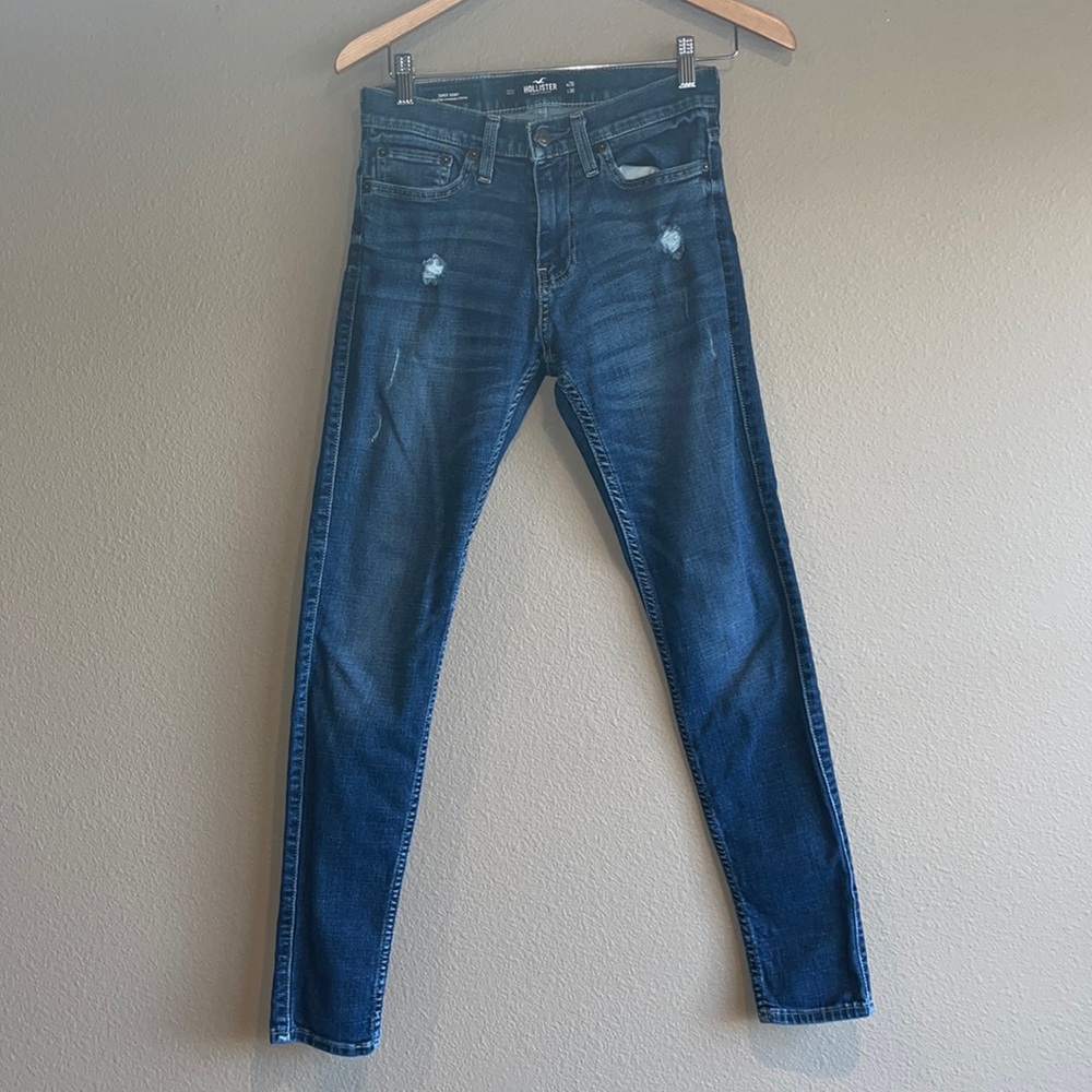 Hollister Advanced Stretch Super Skinny Distressed Jeans